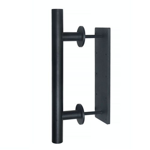 Delaney 12" Finger Pull and Round Flush-Mount Handle, Barn Door Pull Combo