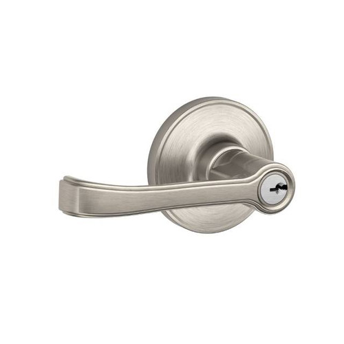 Schlage Residential J54 - Entry Lock Torino Lever with C Keyway, 16255 Latch and 10101 Strike