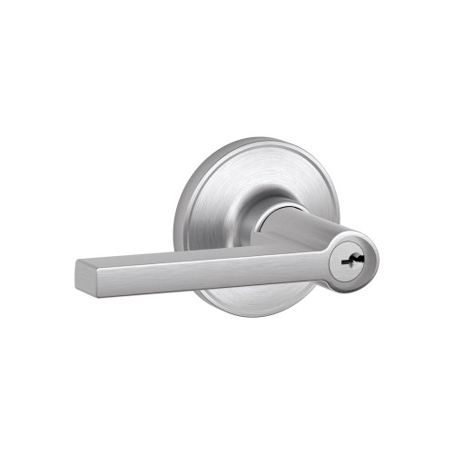 Schlage Residential Schlage Residential J54 - Entry Lock Solstice Lever with C Keyway, 16255 Latch and 10101 Strike SCR-J54-KEYED-SOL