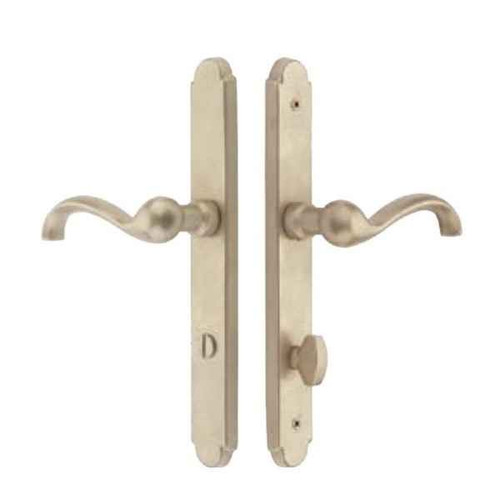 Emtek Emtek 4243 STRETTO Narrow Trim Lockset, 1-1/2" x 11" Arched Non-Keyed, Brass Tubular, Privacy EMTEK-4243