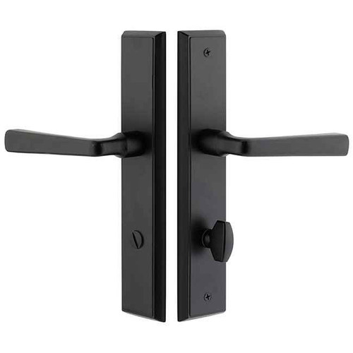 Emtek Emtek 5241 STRETTO Narrow Trim Lockset, 2" x 10" Rectangular Non-Keyed, Brass Tubular, Privacy EMTEK-5241