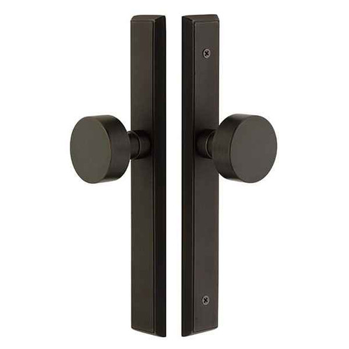 Emtek Emtek 5143 STRETTO Narrow Trim Lockset, 1-1/2" x 11" Rectangular Non-Keyed, Brass Tubular, Passage EMTEK-5143
