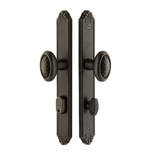 Emtek Emtek 6044 STRETTO Narrow Trim Lockset, 1-1/2" x 11-1/8" Tuscany Keyed, Brass Tubular, Dummy (Pair) EMTEK-6044