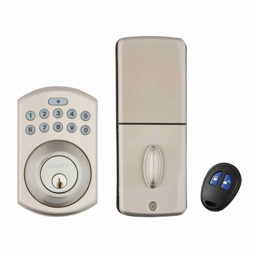 Delaney Hardware Delaney KP400 - Grade 2 Electronic Deadbolt with Programmable Remote DLY-KP400