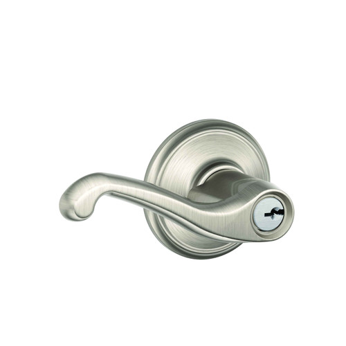 Schlage Residential Schlage Residential F51A - Entry Lock - Flair Lever, C Keyway with 16211 Latch and 10063 Strike SCR-F51A-KEYED-FLA