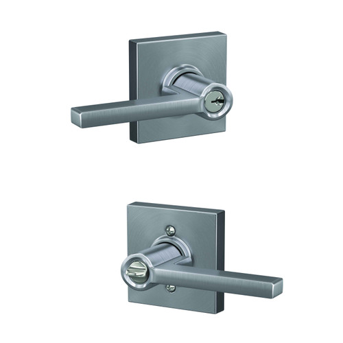 Schlage Residential Schlage Residential F51A - Entry Lock - Latitude Lever, C Keyway with 16211 Latch and 10063 Strike SCR-F51A-KEYED-LAT