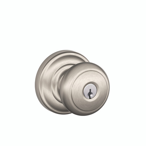 Schlage Residential F80 - Storeroom Lock - Andover Knob, C Keyway with 16211 Latch and 10063 Strike