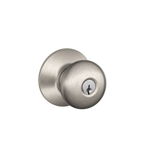 Schlage Residential Schlage Residential F80 - Storeroom Lock - Plymouth Knob, C Keyway with 16211 Latch and 10063 Strike SCR-F80-KEYED-PLY