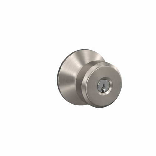 Schlage Residential Schlage Residential F51A - Storeroom Lock - Bowery Knob, C Keyway with 16211 Latch and 10063 Strike SCR-F80-KEYED-BWE