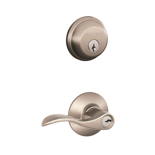Schlage Residential FB50 Accent Single Cylinder Keyed Entry Door Knob and Deadbolt Combo Set