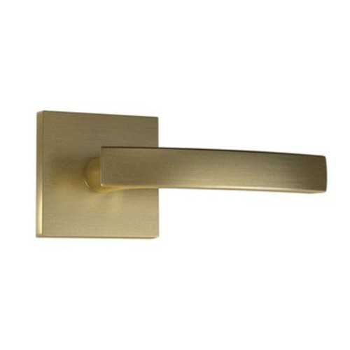 Bravura Bravura Miramar with Rectangle Trim Privacy Leverset US4 Satin Brass Finish, Grade 2 BV940-716