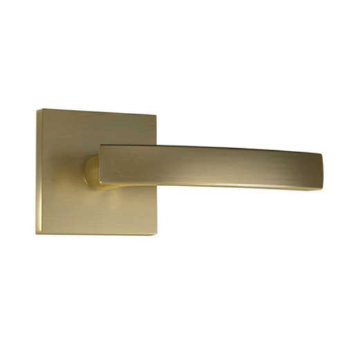 Bravura Bravura Miramar with Rectangle Trim Dummy Leverset US4 Satin Brass Finish, Grade 2 BV940-726