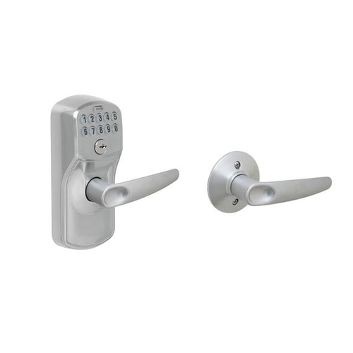 Schlage Residential FE575 Plymouth Keypad Entry Auto-Lock Leverset with Jazz Lever