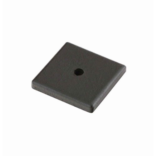 Emtek Sandcast Bronze Square Backplate for Cabinet Knob