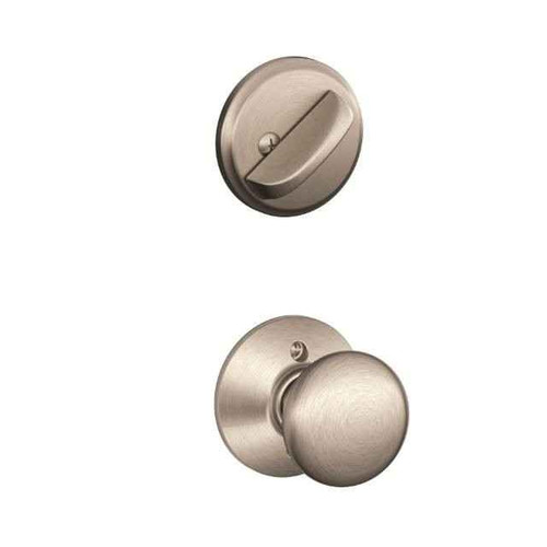 Schlage Residential Schlage Residential F59 - Plymouth Knob Single Cylinder Interior Pack - Exterior Handleset Sold Separately SCR-F59-NONKEYED-PLY