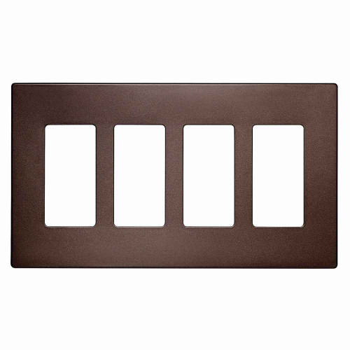 Eaton PJS264RB-SP-L Screwless wallplate, Screwless, Oil rubbed bronze, Decorator Cutout, Polycarbonate, Four- gang, Mid-size Eaton PJS264RB-SP-L Screwless wallplate, Screwless, Oil rubbed bronze, Decorator Cutout, Polycarbonate, Four- gang, Mid-size