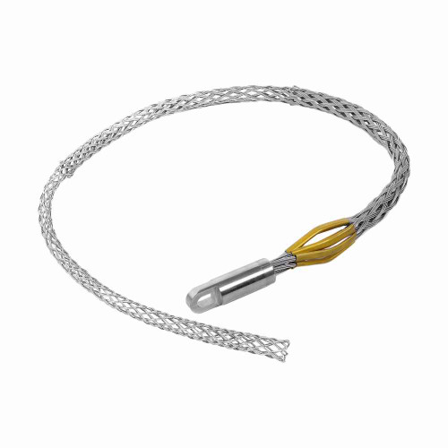 Eaton PMR10052 pulling grip, Rotating Eye, Multi-weave, 24600 lbs break, 1.00-1.24" cord diameter, 52" mesh length, Galvanized Steel, 1-3/8" eye diameter