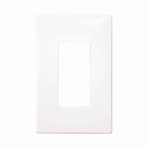 Eaton PJS26W-SP Screwless wallplate, Screwless, White, Decorator Cutout, Polycarbonate, Single- gang, Mid-size, SP