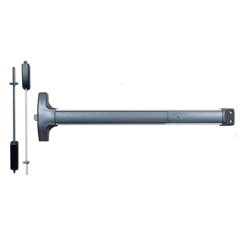 Detex V5003AN/V5103AN Value Series Surface Vertical Rod Exit Device with Key Retracts Latch Pull Trim