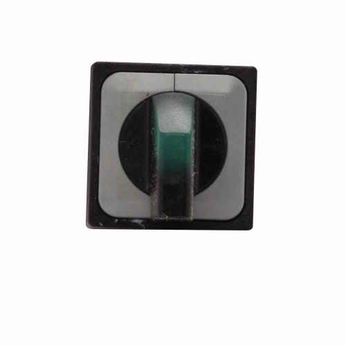 Eaton Q18LWK3R1-GN 16.2 mm Pushbutton Selector Switch, Illuminated, 18 x 18 mm faceplate, Green, Three-position, Maintained left, momentary right, Without bulb