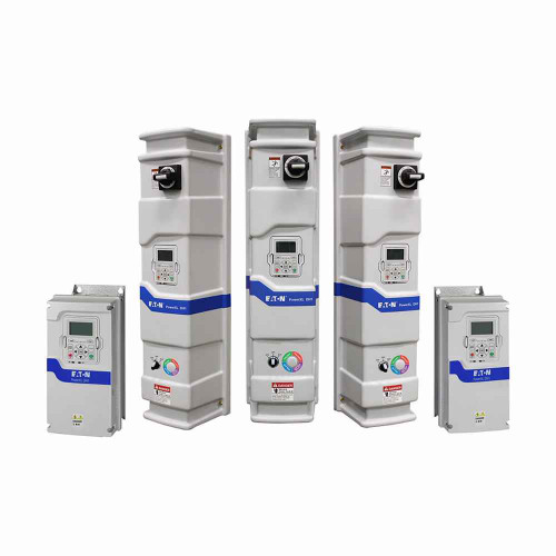 Eaton DH1-35208FN-C21C PowerXL DH1 VFD, 575V, 208A, keypad, DC choke, EMC filter, NO brake, Modbus RTU/TCP, BACnet MSTP/IP, 200HP, 150KW