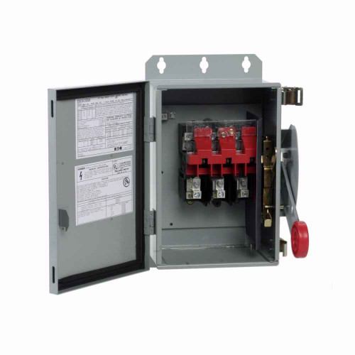Eaton DH262UDKV Enhanced visible blade single-throw non-fused safety switch, Single-throw, 60A, NEMA 12, , Class H fuses, Non-fusible, Two-pole, Two-wire Eaton DH262UDKV Enhanced visible blade single-throw non-fused safety switch, Single-throw, 60A, NEMA 12, , Class H fuses, Non-fusible, Two-pole, Two-wire