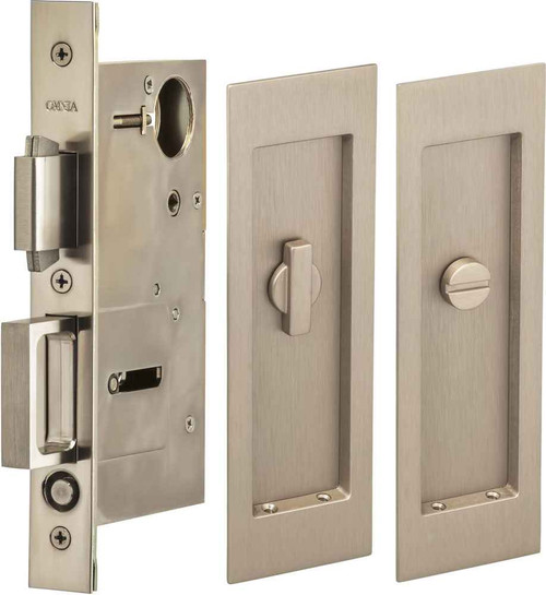 Omnia Omnia 7035 Privacy Flush Cup Pocket Door Lock with Turnpiece Thumbturn and Emergency Release OMN-7035/L