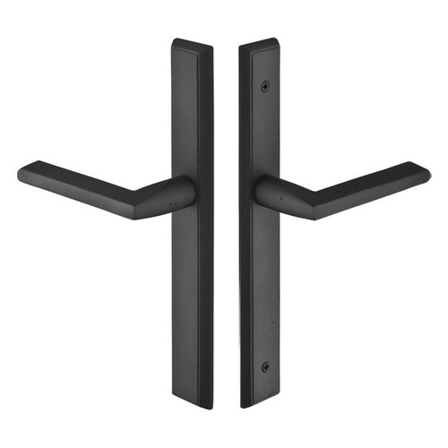 Emtek 11A2 Multi Point Lock Trim (Door Config #1) - Brass Plates, Modern Style (1.5" x 11"), Non-Keyed Passage