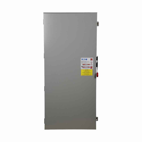 Eaton DH367NRK Heavy duty single-throw fused safety switch, 800 A, NEMA 3R, Painted galvanized steel, Class L, Fusible with neutral, Three-pole, Four-wire, 600 V, Max Hp: 500, 500 hp (3PH @480/600 V), (4)#1/0-(4)750 kcmil Al