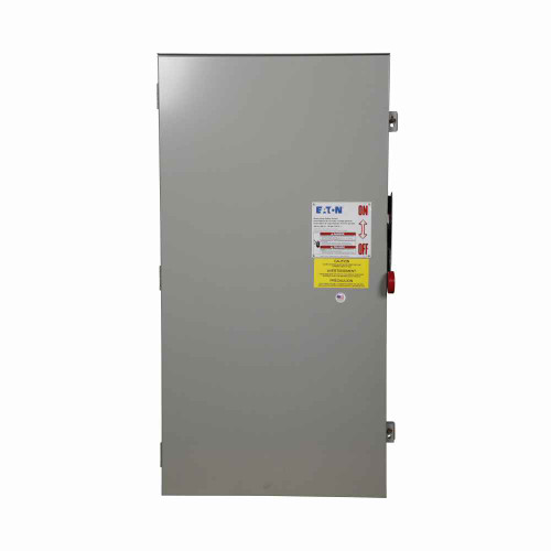 Eaton DH364URKV Enhanced visible blade single-throw non-fused safety switch, Single-throw, 200A, NEMA 3R, Painted galvanized steel, Non-fusible, Three-pole, Three-wire, 15 at 240 Vac TD 1 Ph, 50 at 480 Vac TD 1 Ph, 50 at 600 Vac TD 1 Ph