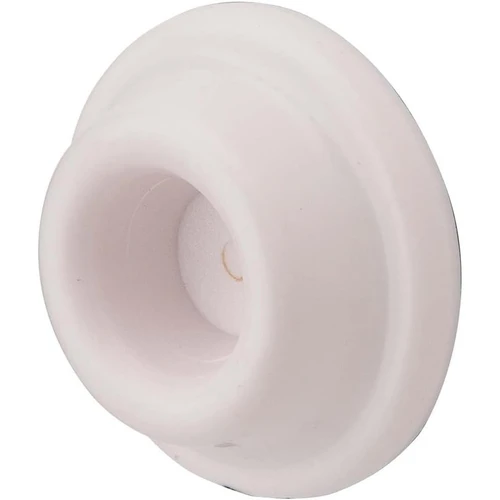 Ives 411R Adhesive Wall Bumper with Non-Marring White Rubber Construction