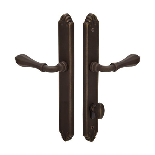 Emtek 1533 Multi Point Lock Trim (Door Config #5) - Lost Wax Cast Bronze Plates, Tuscany Style (1.5" x 11-1/8"), Non-Keyed American Style Thumbturn Inside