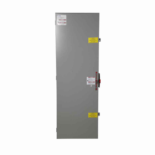Eaton DT365FRK Heavy duty double-throw safety switch, 400 A, NEMA 3R, Painted galvanized steel, Class T fuses, Fusible without neutral, Three-pole, Three-wire, K-series, 600 V