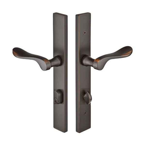 その他 1030-11   moonma Emtek 11A1 Multi Point Lock Trim (Door Config #1) - Brass Plates