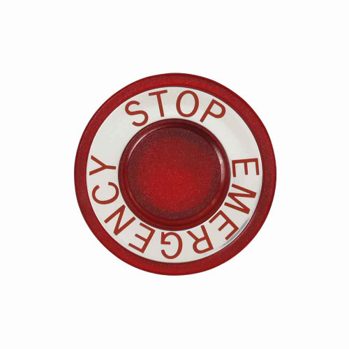 Eaton E22AF2N8 E22 pushbutton replacement cap, 22.5 mm, Non-metallic Heavy-Duty, red actuator, Plastic, EMERGENCY STOP