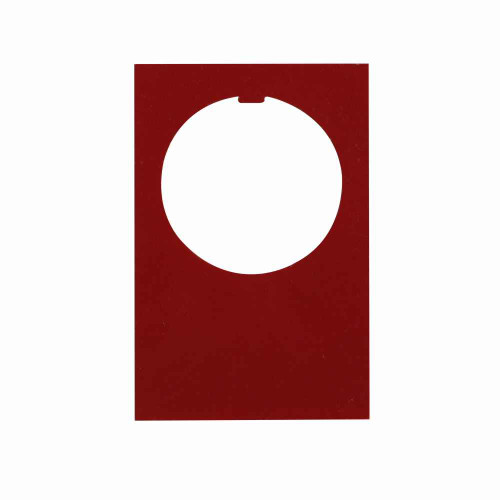 Eaton E22NSP77 E22 pushbutton legend plate, 22.5 mm, Non-metallic Heavy-Duty, Standard, NEMA 1, Plastic, Black field, START-INCH, white lettering