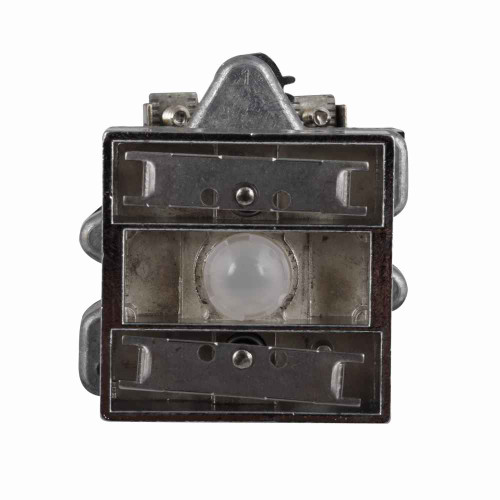 Eaton E30EX4 E30, 30.5 mm, Square Multifunction, NEMA 3, 3R, 4, 12, 13, Illuminated, Momentary (top and bottom), Two button, Incandescent, full voltage light unit, 28 Vac/dc light unit, 28PSB
