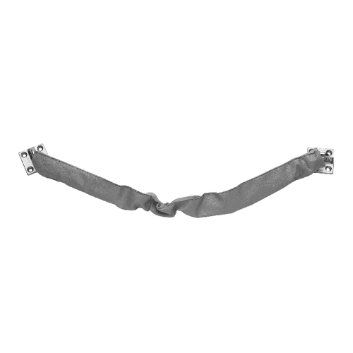 Ives CS115 Heavy-Duty Crash Stop with Steel Chain in 626 Satin Chrome finish, 25.5 inch length, for full-size exterior doors