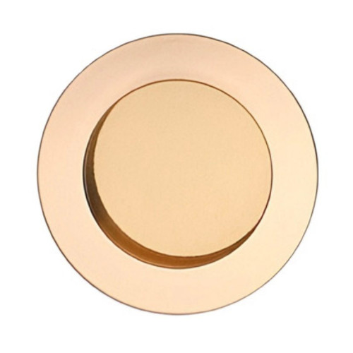 Omnia Omnia 9595/50 Alternate View Omnia Solid Brass 2" Wide Round Sliding Door Pull OMN-9595/50