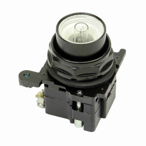 Eaton E34RB120H6 E34 pushbutton, Green, Corrosion Resistant Assembled Indicating Light, Standard actuator, Incandescent, Resistor, NEMA 3, 3R, 3S, 4, 4X, 12, 13, Bayonet base, Blue, Plastic, 120 Vac/dc