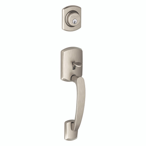 Schlage Residential FC58 - Custom Greenwich Exterior Active Handleset Only with C Keyway