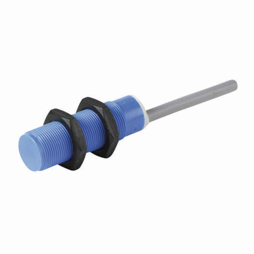 Eaton E55CAL18A2E E55 Tubular Plastic Body Inductive Proximity Sensor, Inductive Proximity, Straight, Sensor dist. 8 mm, 150 mA max AC, 2 - Wire AC, NO, 150 mA at 250 Vac, 6.6 Ft. (2m) Cable, 20-250 Vac input, < 1% accuracy, None, Un-shielded, 6.6 Ft