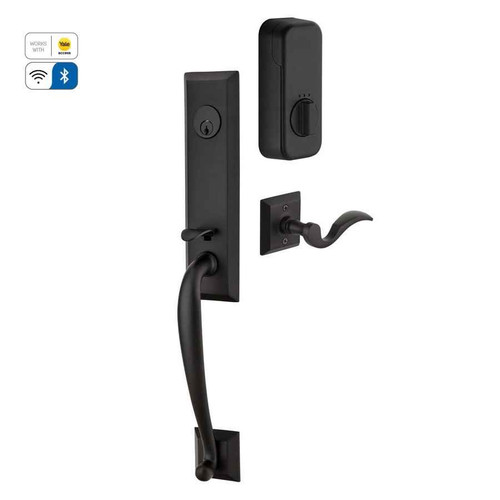 Emtek Emtek EMP4414 Adams Single Cylinder Entrance Handleset - Brass Tubular - EMPowered Upgrade EMTEK-EMP4414