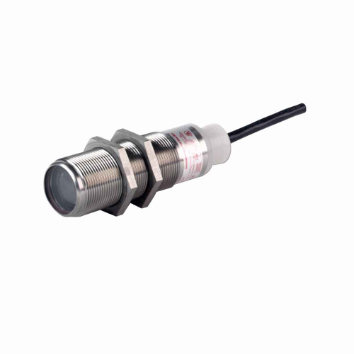 Eaton E58-30TS250-GA harsh-duty sensor, E58 Harsh Duty, Through Beam, 800 ft range, Straight, 30 mm, Light/dark, Power ON, 6.6 ft, PVC, 20-132 Vac 50/60 Hz, 15-30 Vdc
