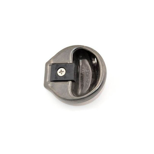 Schlage 10-058 Adjustable Circular Replacement Strike Plate, 1-3/4" Diameter, Antique Nickel finish, front view
