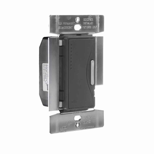 Eaton RF9536SG Z-Wave dimmer switch, Silver Granite, Single pole, 120 Vac, Incandescent Smart System, Dimmer switch, 1000W, 3-way, 4-way, 32°F to 104°F (0°C to 40°C) 655456