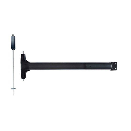 Detex V51 Value Series Surface Vertical Rod Exit Device - Top Rod Only Configuration