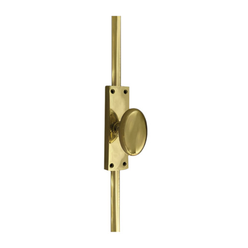 Omnia 432CR.1 Traditional Cremone Security Bolt with Smooth Oval Knob Omnia 432CR.1