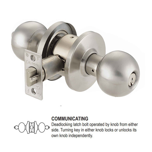 Cal-Royal Cal-Royal BA04 Communicating Cylindrical Lock, Barrington BA Series BA04