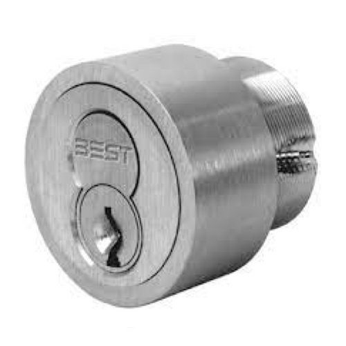 BEST 1EC Series Square Head Mortise Cylinder with CORMAX Core, 1-5/32" Diameter